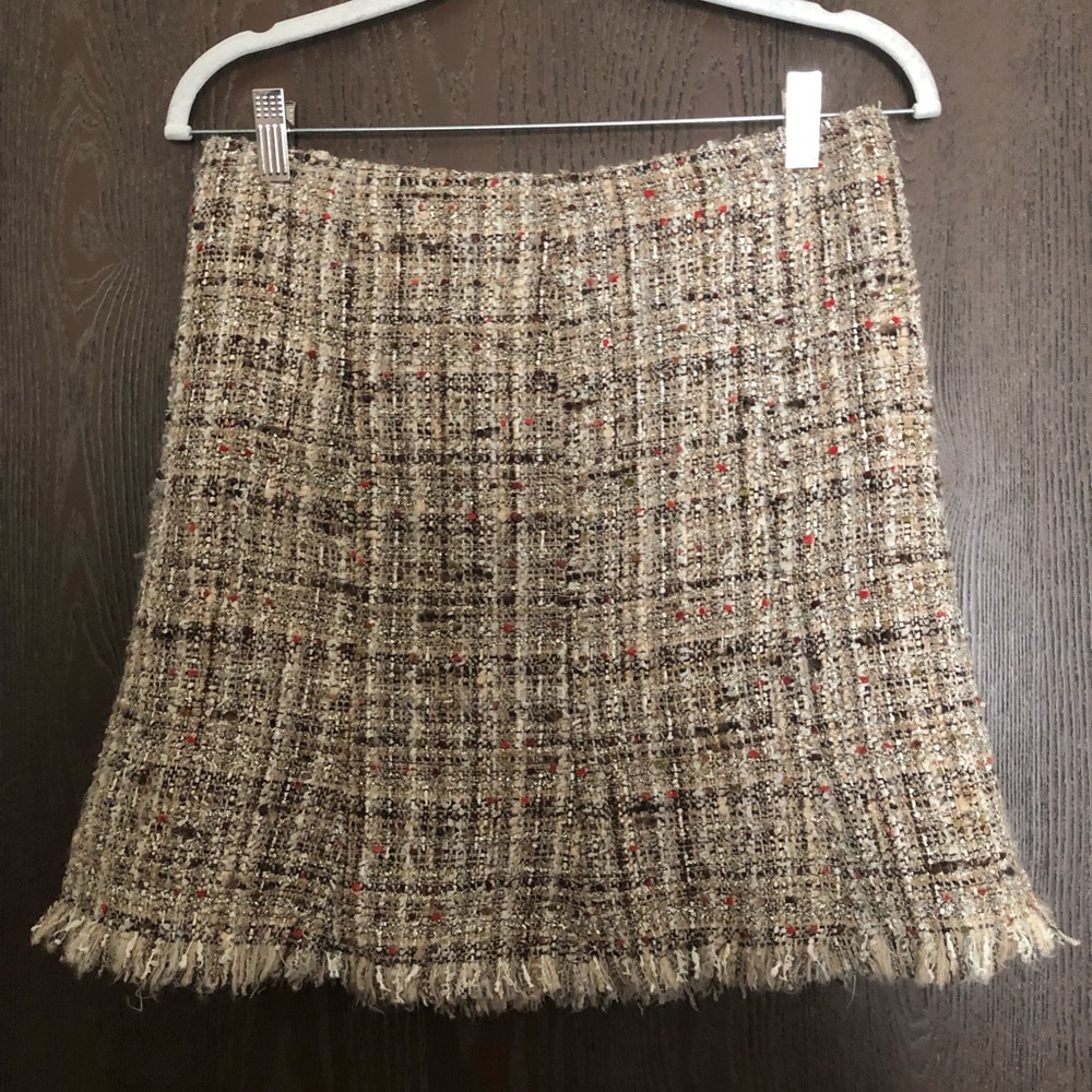 Avenue Montaigne Paris tweed boucle skirt size 1